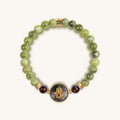 Transportive Energy Jade Stone Hamsa Bracelet 1