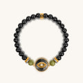 Positivity Magnet Evil Eye Black Onyx & Jade Bracelet 1