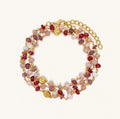 Abundant Grace Multi-Stone Evil Eye Gold Wrap Bracelet 1