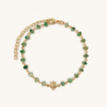 Focused Serenity Ombre Emerald Lotus Charm Bracelet 1