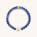 Bloom with Brilliance Lapis Lazuli Lotus Charm Bracelet 1