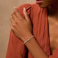 Sparkling Awareness Gold Plated Evil Eye Bracelet 2