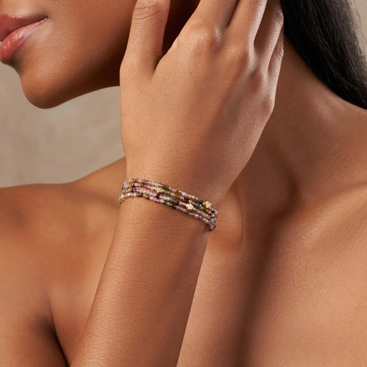 Helping Hand Watermelon Tourmaline Bracelet