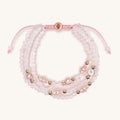 Gentle Soul - Rose Quartz Hamsa Evil Eye Charm Bracelet 1
