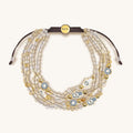 Joyous Temperament Citrine Hamsa Evil Eye Charm Bracelet 1