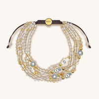 Joyous Temperament Citrine Hamsa Evil Eye Charm Bracelet