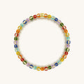 Balanced Life Multicolor Enamel Chakra Evil Eye Bracelet 1