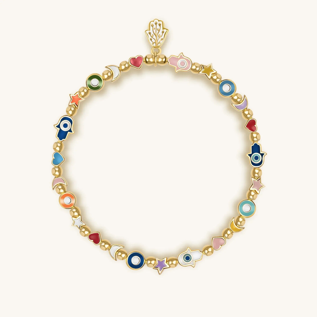 Spiritual Blessings Enamel Multi Charm Bracelet