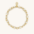 Subtle Balance White Enamel Multi Charm Bracelet 1