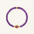 Guiding Light Amethyst Hamsa Gold Bracelet 1