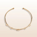 Blissful Light - White Enamel 5 Symbol Moonstone Cuff 3