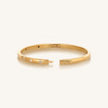 Unwavering Grace Gold Multi Symbol Bangle Bracelet 3