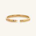 Soulful Rejuvenation Gold Evil Eye Bangle Bracelet 4