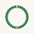 Vital Harmony Emerald Agate May Birthstone Evil Eye Bracelet 1