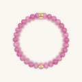Genuine Peace Pink Tourmaline October Birthstone Evil Eye Bracelet 1