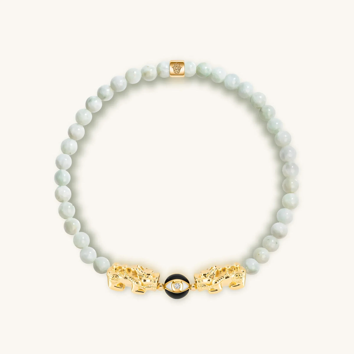 Spiritual Flame Dragon Jade Evil Eye Bracelet