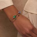 Blessed Soul Evil Eye Multi-Stone Chain Bracelet 2