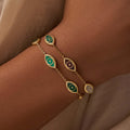 Spiritual Connection Malachite Evil Eye Bracelet 2
