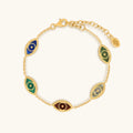 Harmonious Guardian Evil Eye Multi-Stone Bracelet 1