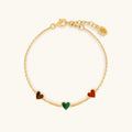 Heart’s Desire Multi-Stone Heart Bracelet 1