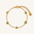 Celestial Bonds Jade Moon Heart & Evil Eye Bracelet 1