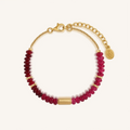 Inner Glow Garnet & Rhodolite Gold Bracelet 1