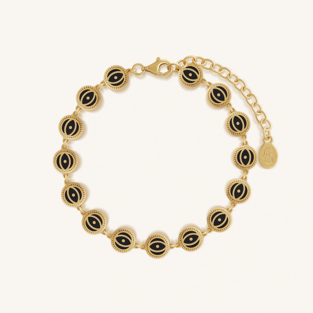 Ethereal Guard Evil Eye Onyx Bracelet