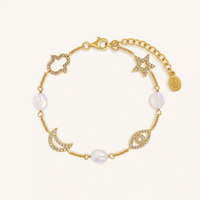 Lunar Blessings Multi-Charm Bracelet