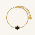 Guardian Light Hamsa Onyx & Mother of Pearl Bracelet 1