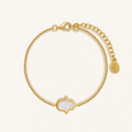 Guardian Light Hamsa Onyx & Mother of Pearl Bracelet 4