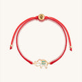 Spiritual Strength Red String Elephant Charm Bracelet 1