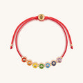 Joyful Journey - Gold Plated Chakra Red String Bracelet 1