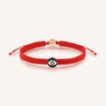 Essential Peacefulness Red String Navy Enamel Evil Eye Charm Bracelet 1