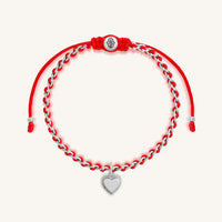 Boundless Affection Red String Heart Bracelet