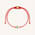 Charismatic Personality White Enamel Hamsa Red String Bracelet 1