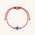 Evolved Soul Lab Blue Opal Star of David Red String Bracelet 1
