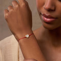 Dreams Fulfilled Mother of Pearl Heart Charm Red String Bracelet 2