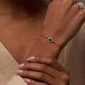 Gifted & Blessed Hamsa Malachite Red String Bracelet 2