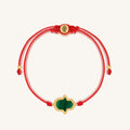 Gifted & Blessed Hamsa Malachite Red String Bracelet 1