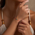 Stabilizing Energy Black Onyx Evil Eye Red String Bracelet 2