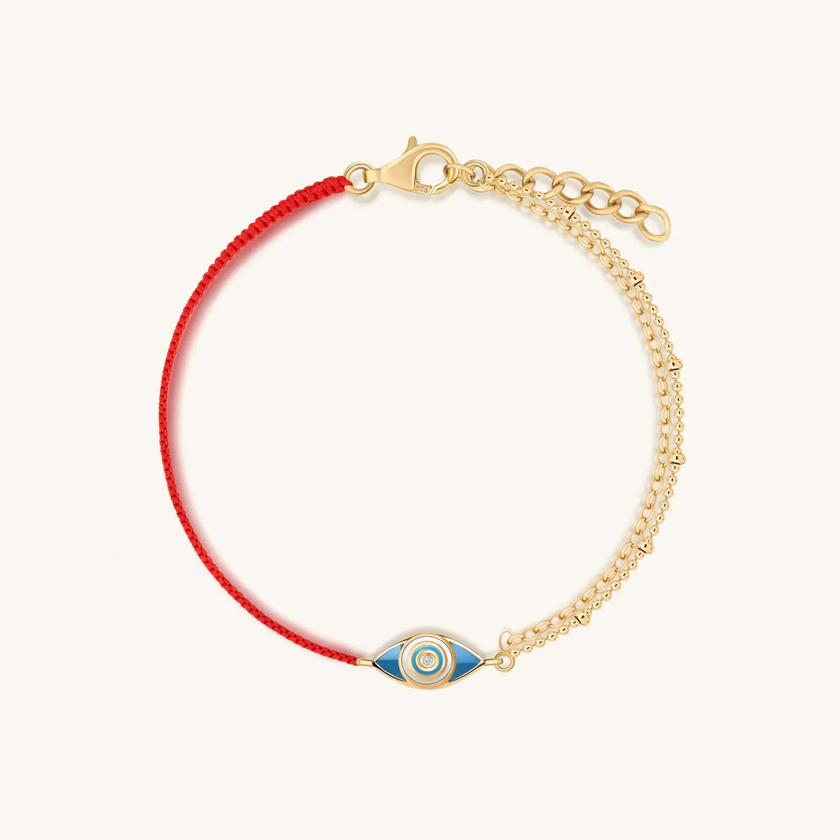 Positive Outcome Red String Evil Eye Charm Bracelet
