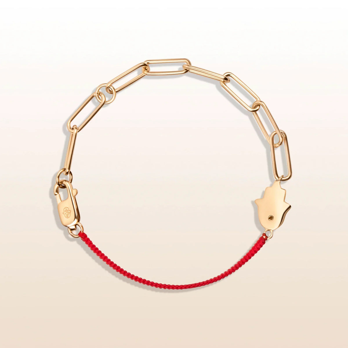Exuberant Optimism Red String Chain Hamsa Bracelet
