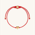 Gleaming Devotion Red String Heart Bracelet 3