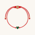 Lucky in Love Malachite Red String Bracelet 1