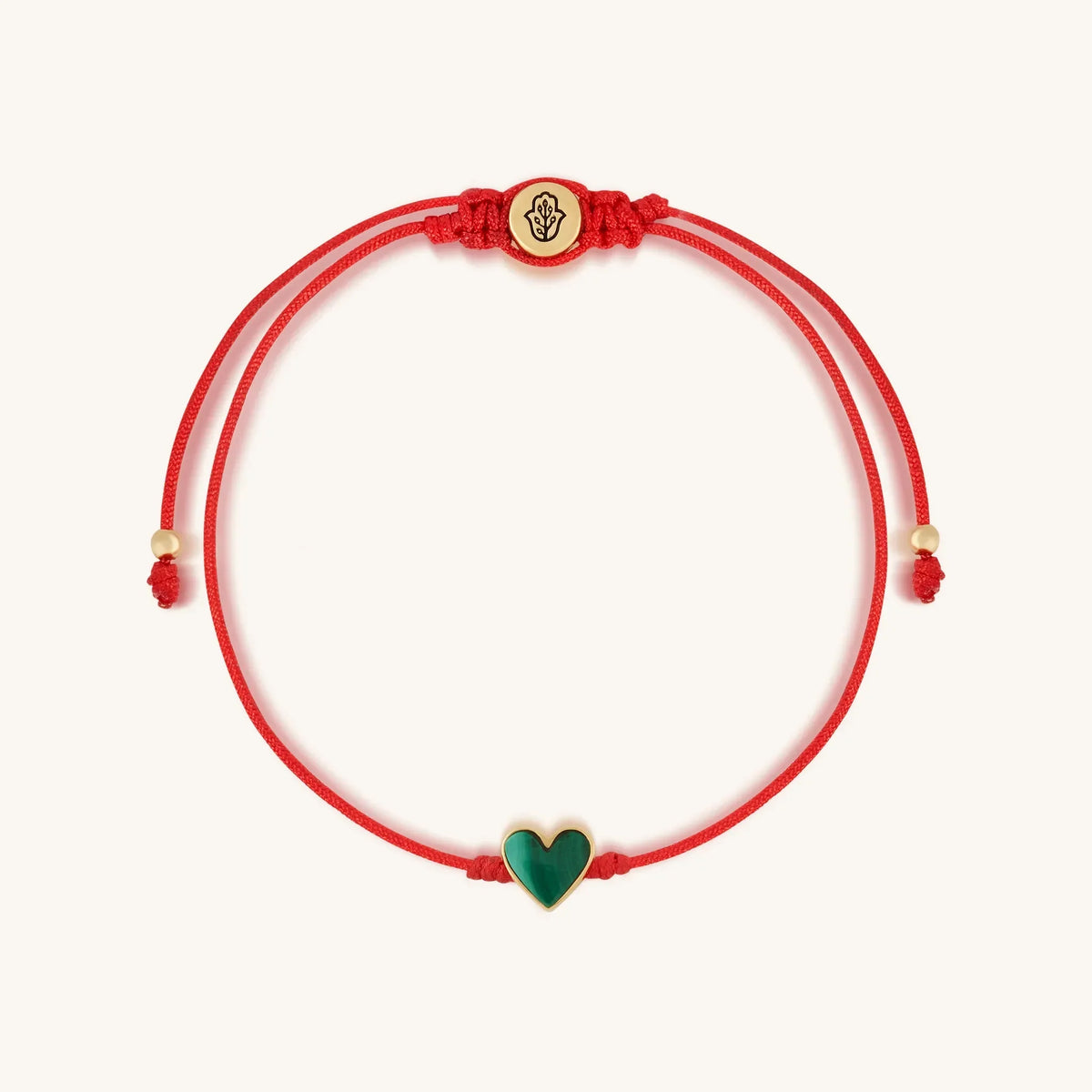 Lucky in Love Malachite Red String Bracelet