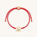 Obstacle Crusher Red String Lotus Charm Bracelet 2