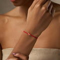 Devoted to Love - Evil Eye Heart Charm Red String Bracelet - Image 2