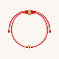 Boundless Freedom 14K Gold Heart Red String Bracelet 3