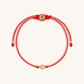 Uplifted Perspective 14K Gold Hamsa Hand Red String Bracelet 1