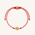 Radiant Blessings 14K Gold Diamond Hamsa Red String Bracelet 1